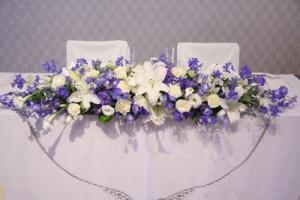 白とブルーの結婚式｜「小川屋園芸」　（愛知県名古屋市西区の花キューピット加盟店 花屋）のブログ